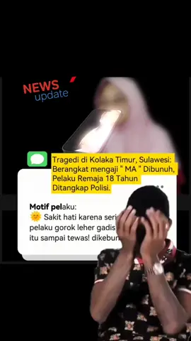 --- 📰 Berita: Tragedi di Kolaka Timur: Bocah MA Dibunuh, Pelaku Remaja 18 Tahun Ditangkap Polisi Kolaka Timur, Sulawesi Tenggara – Warga Kolaka Timur digemparkan oleh kasus pembunuhan terhadap seorang bocah berinisial MA yang dilaporkan hilang saat pergi mengaji. Setelah dilakukan pencarian, jasad korban ditemukan dengan kondisi mengenaskan. Polisi bergerak cepat dan berhasil mengungkap identitas pelaku, seorang remaja berusia 18 tahun. Berdasarkan hasil penyelidikan awal, pelaku nekat menghabisi korban dengan cara keji hingga menimbulkan luka parah pada bagian leher. Kapolres Kolaka Timur menyatakan bahwa pelaku sudah ditangkap dan kini ditahan untuk pemeriksaan lebih lanjut. Pihak kepolisian juga masih mendalami motif pembunuhan, yang disebut-sebut terkait faktor pribadi. Peristiwa ini memicu duka mendalam bagi keluarga korban sekaligus menyulut kemarahan masyarakat. Banyak warganet mendesak agar pelaku dihukum seberat-beratnya, bahkan sebagian menyerukan hukuman mati. Jenazah korban telah dimakamkan dengan suasana penuh haru. Warga sekitar berharap kejadian serupa tidak terulang dan meminta aparat lebih tegas dalam mengawasi keamanan anak-anak di lingkungan masyarakat. --- #KeadilanUntukMA #KolakaTimurBerduka #HukumSeberatBeratnya        --- 🚀 di Viral: 06/09/2025 1. Twitter/X: Share kronologi singkat + tagar  agar masuk trending. 2. Instagram Reels & TikTok: Potongan video suasana duka atau orasi warga. 3. Facebook: Post panjang dengan narasi humanis (kisah korban sebagai anak yang rajin mengaji). 4. Global exposure: Mention akun media internasional & organisasi perlindungan anak. ---  #MemeCut #CapCut 