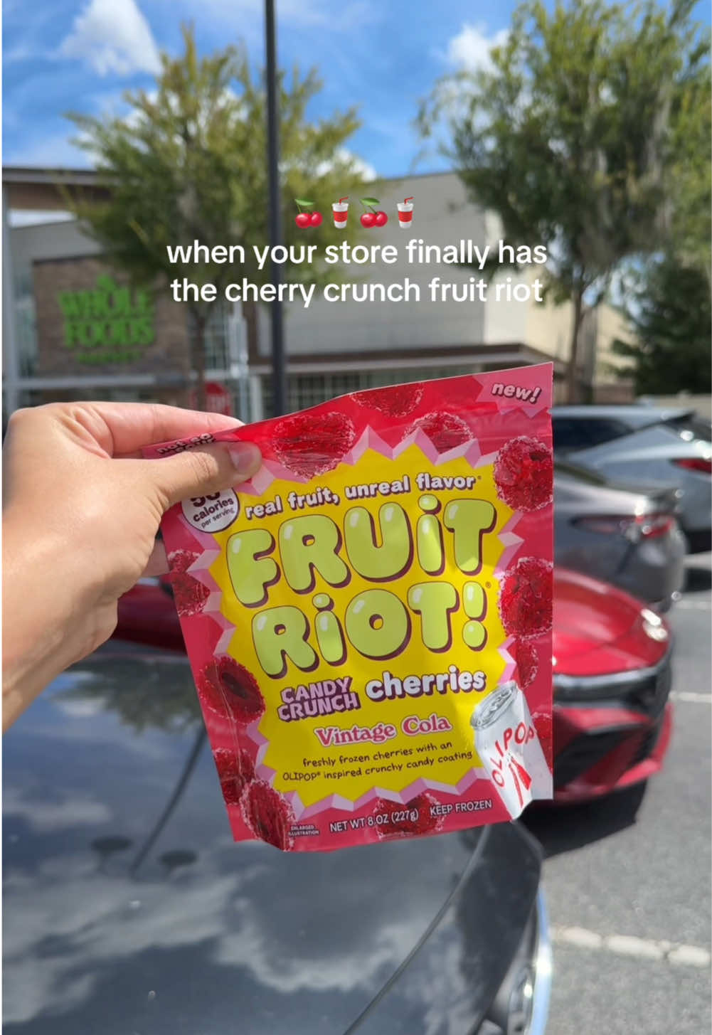 finally got my hands on the Cherry @Fruit Riot!!🍒✨ been searching TOO long for these💖🌸🥰🍭 #fruitriot #olipop #cherries #sweettreat #fypシ 