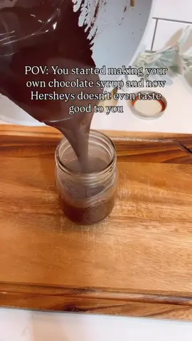 Chocolate Syrup  Ingredients: 1 cup Cocoa 1 cup Water 1/2- 3/4 cup Maple Syrup/Cane Sugar (Depending on your sweet preference) 1/2 Tbsp Vanilla 1/4 tsp Salt Directions: In a sauce pan combine water, cocoa, sugar, vanilla and salt. Bring everything to a boil over medium/low heat. Boil for 5 minutes whisking constantly. (I mean it, don't walk away or the chocolate may burn.) The chocolate will start to thicken as it reduces. Remove from heat. Add to chocolate sauce to a glass jar, cover and add to the fridge. It will thicken more as it cools. Syrup is good for 2 months in the fridge! #homemade #Recipe #fromscratch #simple #chocolate 