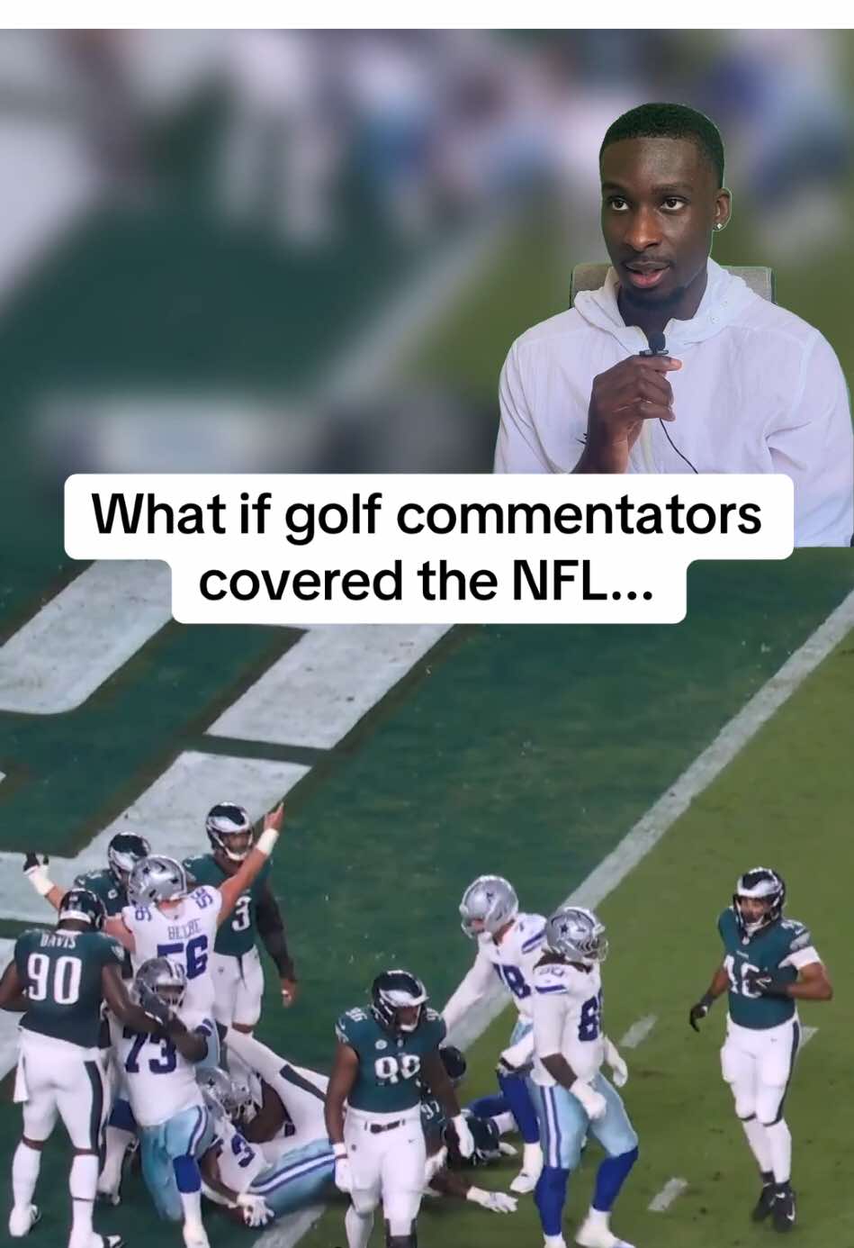 IF THE NFL AND GOLF SWAPPED COMMENTATORS 👀 #fyp #nfl #quarterback #nflfootball #nflhighlights 