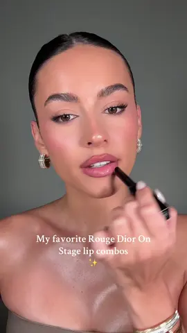 @Diorbeauty ‘s new Rouge Dior On Stage lipstick is out and we’re trying some lip combos! Which one would you wear?😍💄 #diorbeautylovers #lipcombo #lipcombotutorial #luxurybeauty #diormakeup #rougedior​