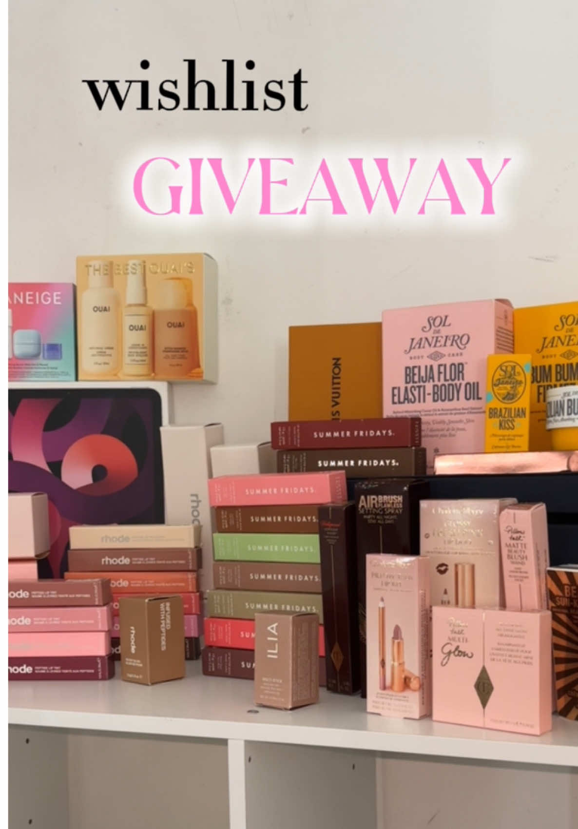 I want to gift you your wishlist items!!!  Comment them below 🩷 #giveaway #makeup #girlssupportgirls #gifting #pr #smallcreator 