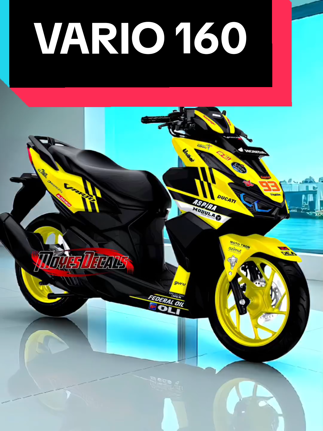 Stiker new Vario 160 Decal fullbody Motif Gresini Racing 2024 #vario160 #vario160modifikasi #vario 