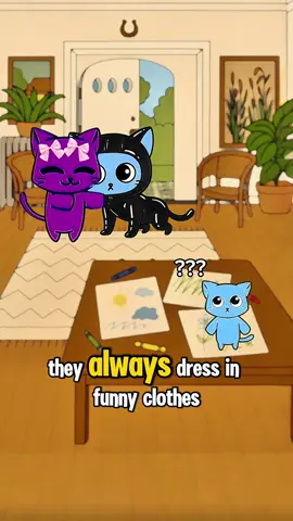 my auntie has a playroom 😋 #animation #digitalart #catmemes #funnysong #silly 