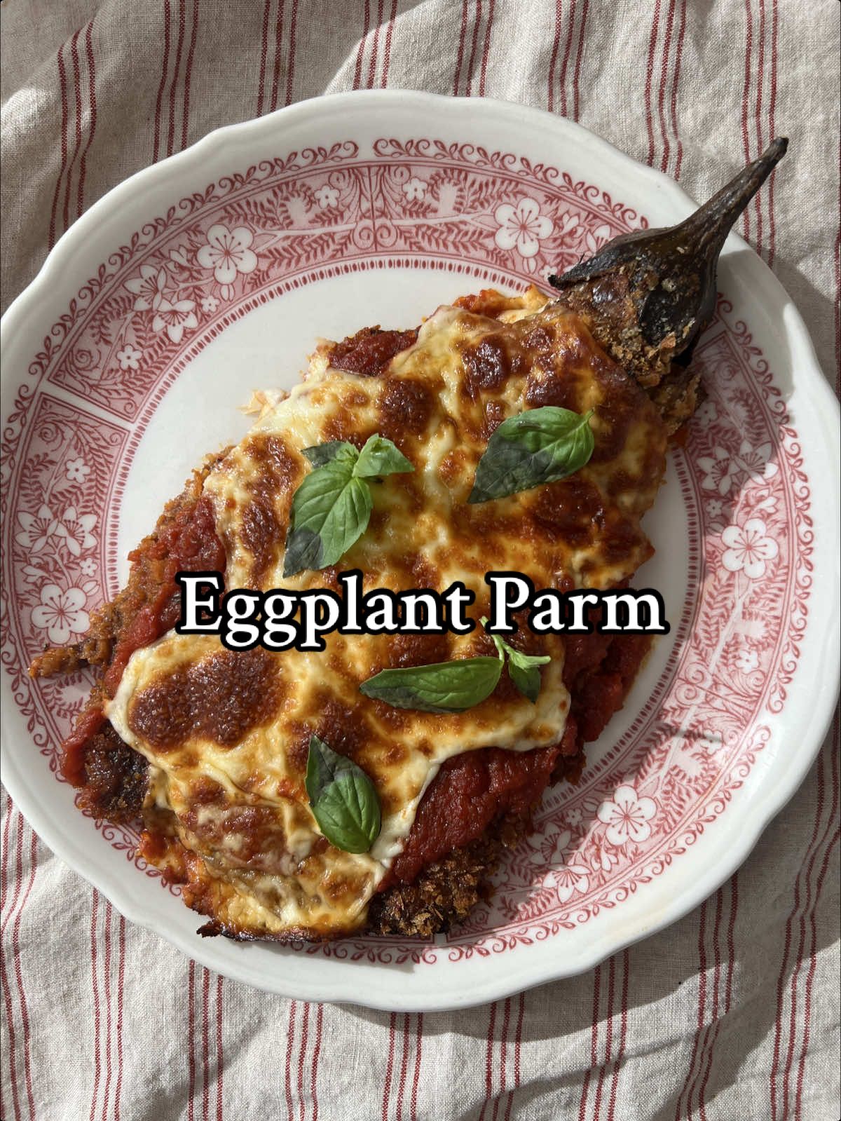 I applied the Tortang Talong cooking technique to make Eggplant Parm! You can find the full recipe at riemcclenny.com. #eggplantparm #eggplant #EasyRecipe 