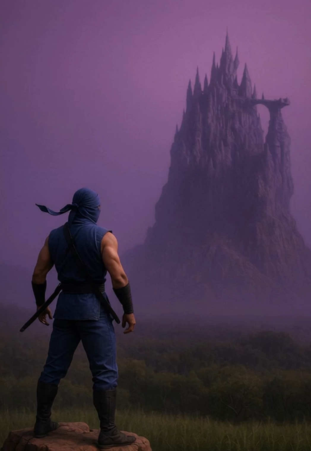 ⚔️👹NINJA GAIDEN 🀄️🎴 The path of the ninja isn’t easy… but the view is worth it. 🌌 #NinjaGaiden #RetroVibes #8bitToReality #Nintendo #FYP