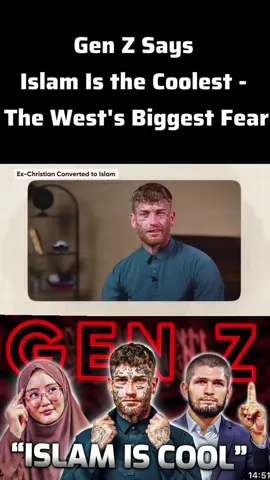 © Gen Z Says Islam Is the Coolest - The West's Biggest Fear Every year, 25,000 young people in America choose Islam most of them from Gen Z! From Harvard to TikTok, millions of youth start with the question: 