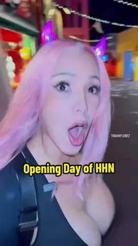 First day of Halloween Horror Nights #blowthisupforme #hhn #universalstudioshollywood #chainsawmanpower 