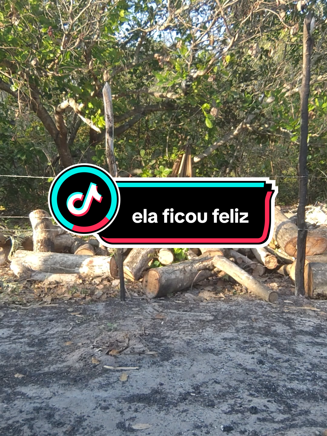 ela ficou feliz #roça #maranhão 