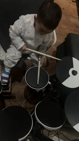 Beggin’ cover by my 2 year old drummer 🤩🥁 #toddlersoftiktok  #boydrummer #fypシ゚ #rolandrums 