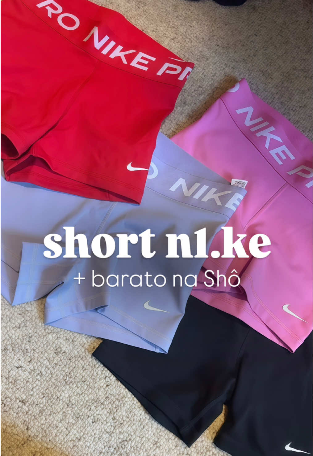 Ele é perfeito 💗 Se quiser o link é só comentar!!! 🫶🏼 #roupadeacademia #shortnike 