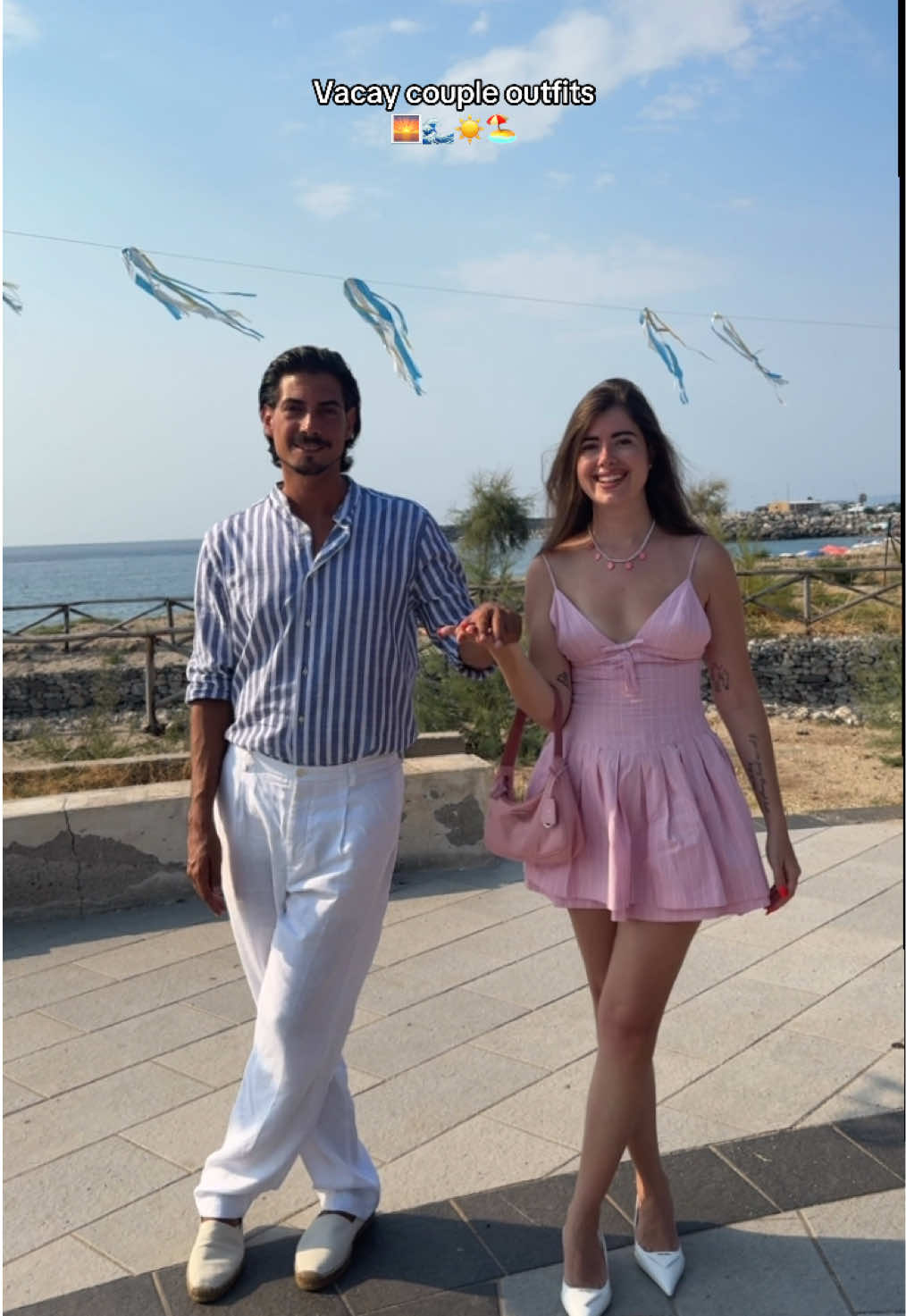 Nessun fidanzato è stato obbligato o maltrattato per fare questi video 🤣 #outfitinspo #outfitinspiration #vacay #couple 