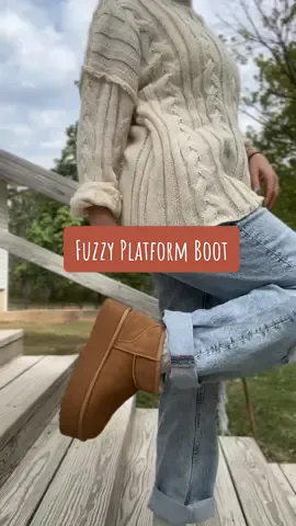 I’ll never take them off. . . .  #fuzzyboots #dreampairs #platformboots #fallboots #shoesforfall 