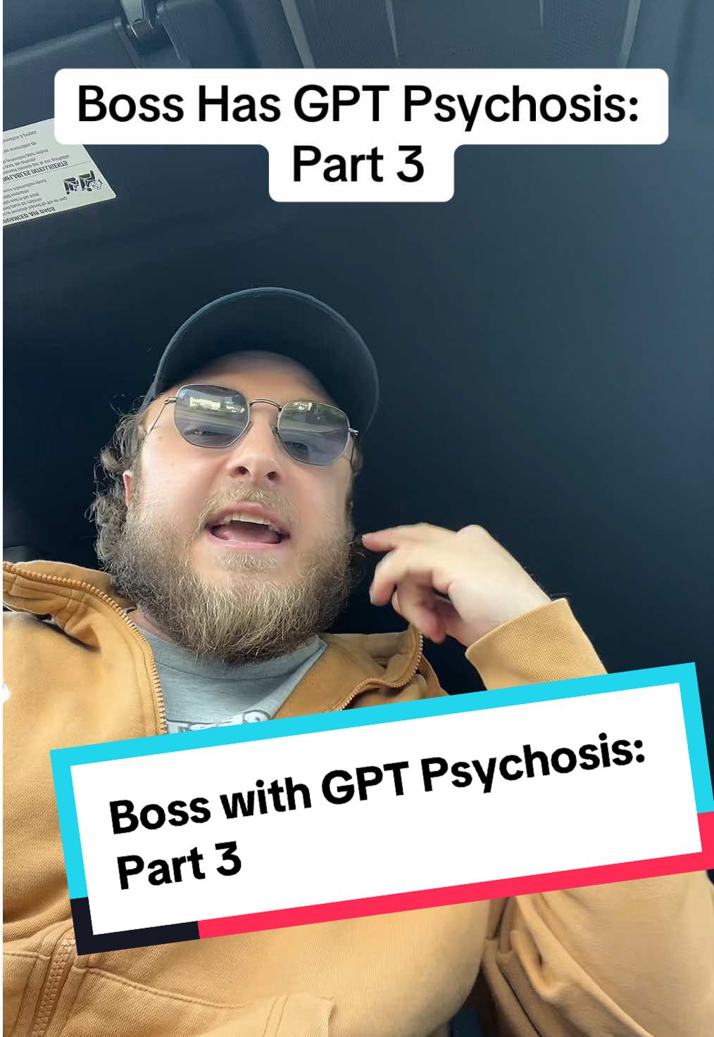 This is part 3 in a series on my boss having GPT Phychosis. Filmed Monday August 25th 2025 on lunch. Wait till you see what happens in part 4 👀 #fyp #chatgpt #artificialintelligence #wowza #foryou 