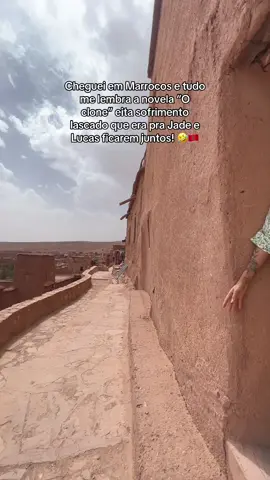 A melhor novela de todas! 🏜️🐫🤣 #marrocos #oclone #jade #novela #saara 