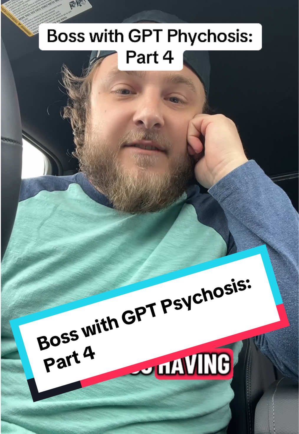 Part 4 filmed Tuesday August 26th. Found my job that day — recorded this in the AM in my car before he got to the office. #fyp #chatgpt #artificialintelligence #foryou 