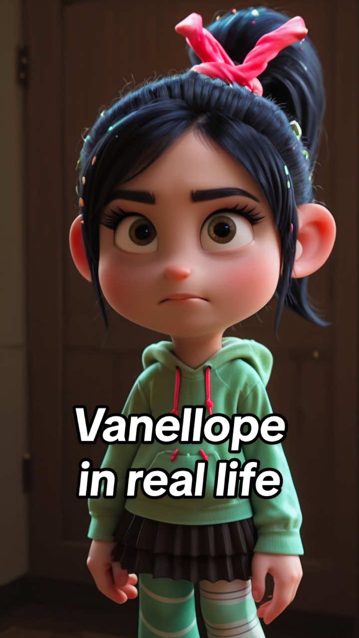 Vanellope von Schweetz from Wreck it Ralph in real life #aiart #photorealism #vanellopevonschweetz #wreckitralph @KoolestKitKatKitty 