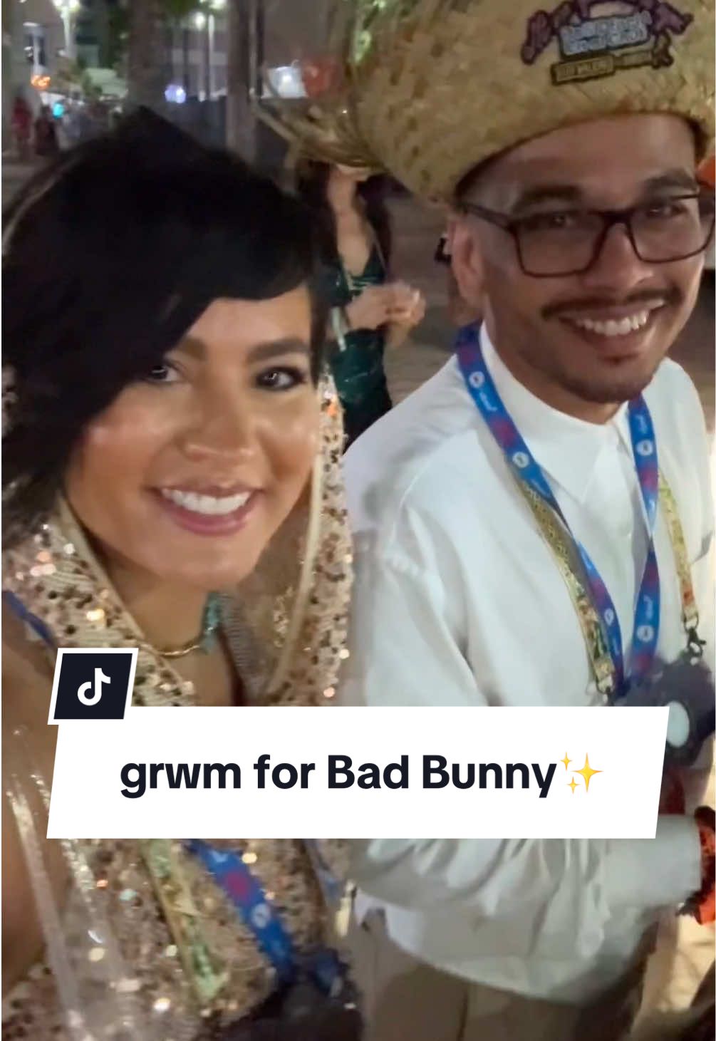 grwm for the bad bunny residency 🙌🏼 a time was had 🙂‍↕️ #badbunny #dtmf #pixiecut #pixiehair 