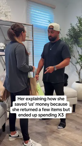 When she saves money 💵 #wifelife #marriagehumor #humor #relatable #coupleshumor 