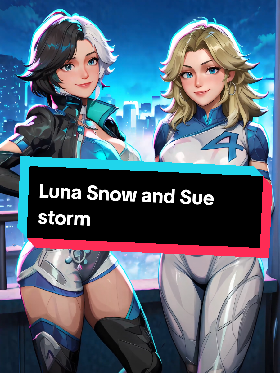 Luna Snow And Sue Storm Dancing #lunasnow #suestorm #marvelrivals #invisiblewoman #animation OG by @Julia 