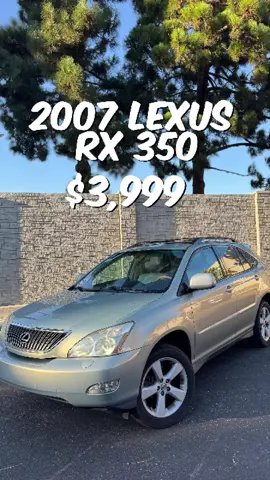 2007LexusRX350 #usedcars #sanfrancisco #sanjose #Lexus #RX350 