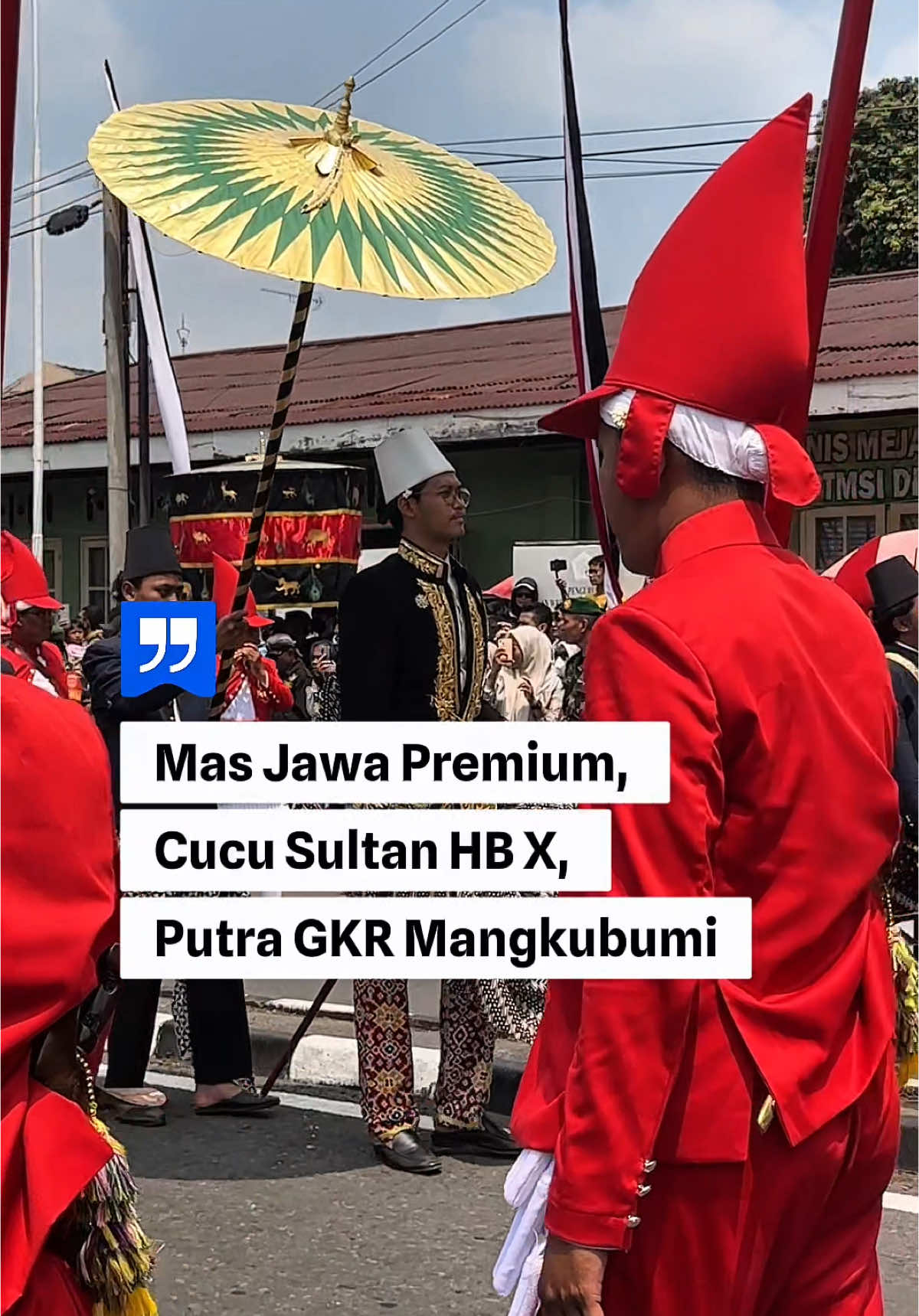 RM Drasthya Wironegoro, cucu Sultan HB X, putra dari GKR Mangkubumi dan KPH Wironegoro. Saat ini menjadi Kapten Bregada (Prajurit) Wirabraja dan saat ini kuloah jurusan Hubungan Internasional UGM. RM Drasthya kemarin ikut memimpin Bregada Wirabraja di acara Grebeg Mulud, Jumat (5/09/2025). #jogja