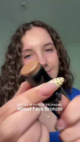 literally applies like butter. comment your favorite bronzer! #microinfluencer #fyp #makeup #bronzerstick @about-face beauty 