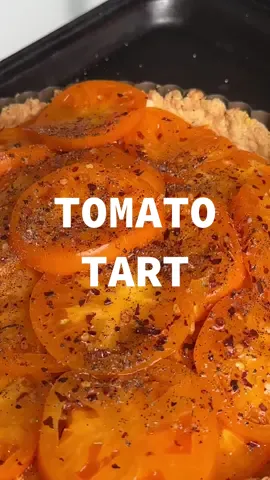 Hot take: tarts are prettier than they are tasty 🍅 Recipe from Alison Roman’s website! #tomatotart #alisonroman #summerproduce #tomatoseason 