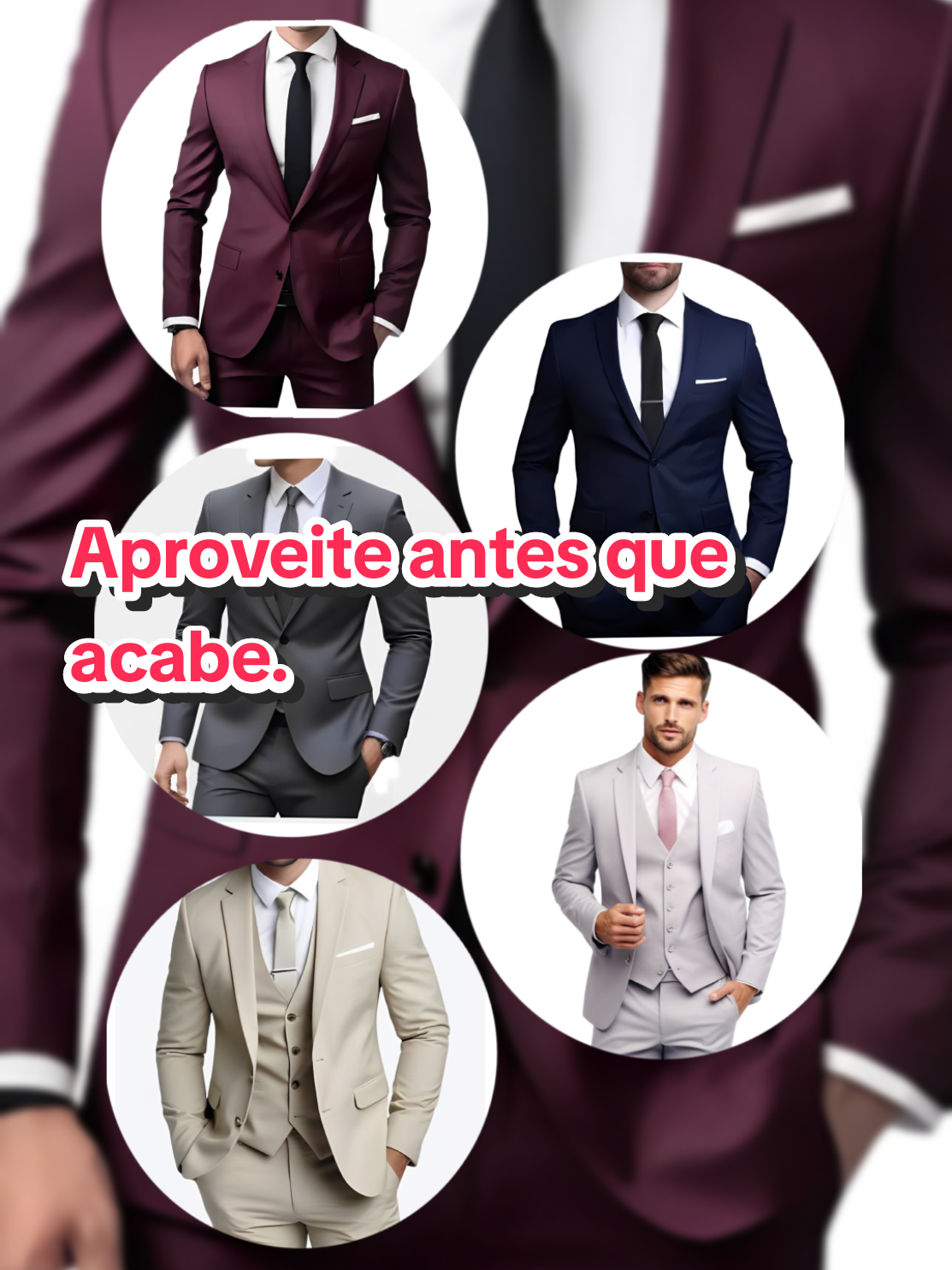 🚨🛍️ Link disponível nos comentários  Terno Italiano Slim Masculino - Paletó + Calça + Envio Imediato por R$169,90. #ternomasculino #terno #masculino 