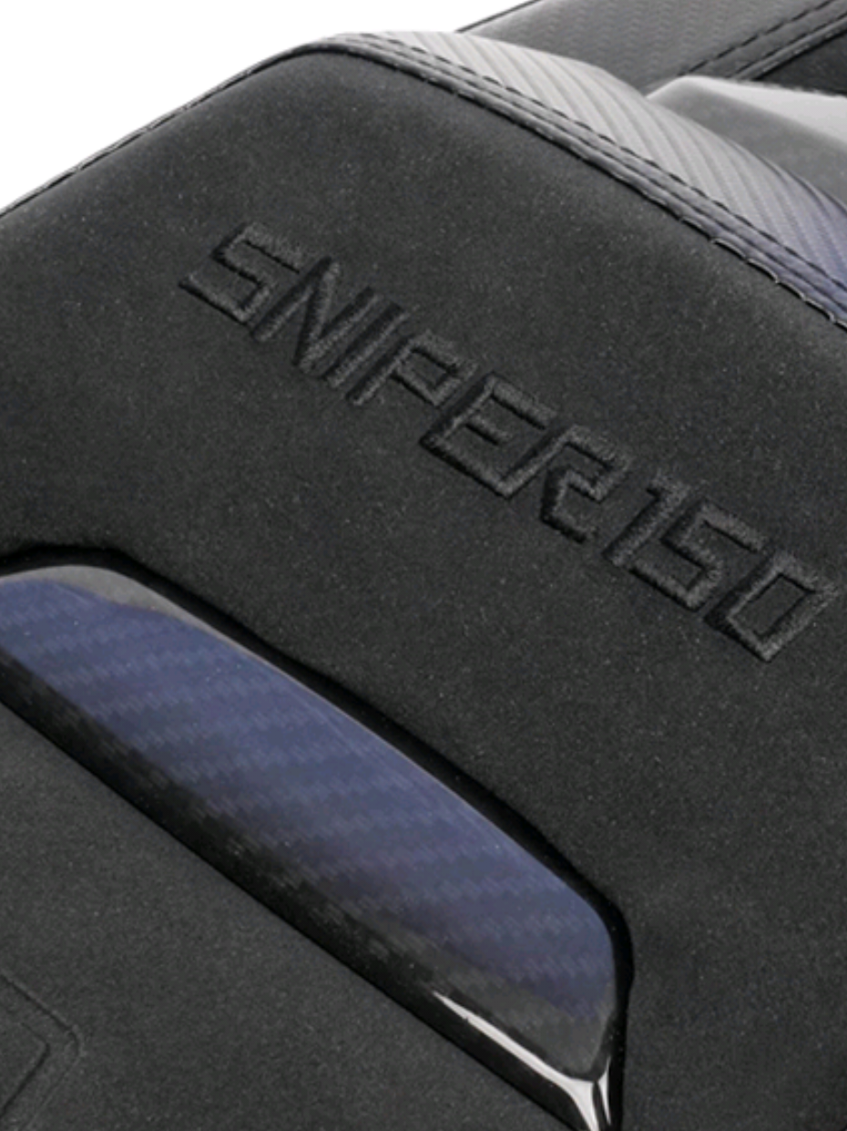 KNO Sniper 150 VIP Camel Back Seat Suede And Leather Embroid Logoa And Carbon Design / Deluxe Comfor #sniper150#camelseat camelseat