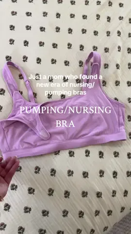 Nursing and pumping bra with new and improved open and shut #nursing #pumping #breastfeeting 
