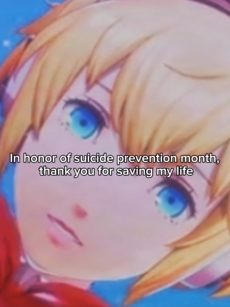 If you ever see anyone that seems down, PLEASE reach out to them. Just asking if they're okay can be enough to save their life. Over a year ago I played persona 3 and I genuinely think I wouldn't be here if I hadn't. My mental health was lower than ever, I hadn't talked to anyone for months on end, but a year later I'm still here and doing better than ever thanks to this game. While I didn't get better immediately, I started reaching out to people again and started to feel better about myself. September is national prevention month, but that doesn't mean that you should ignore anyone who's depressed and whatnot. Talk to your friends and family every now and then, make sure they're doing alright, as well as making sure you're alright as well. Life is worth living, trust me ❤️‍🩹 #suicideprevention #suicidepreventionmonth #fyp #persona #persona3 