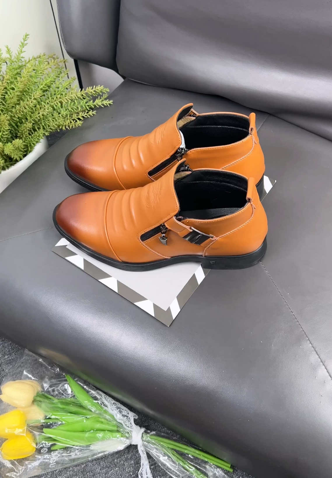 #boots #officeshoes #antislip #brown #handmadeshoes 