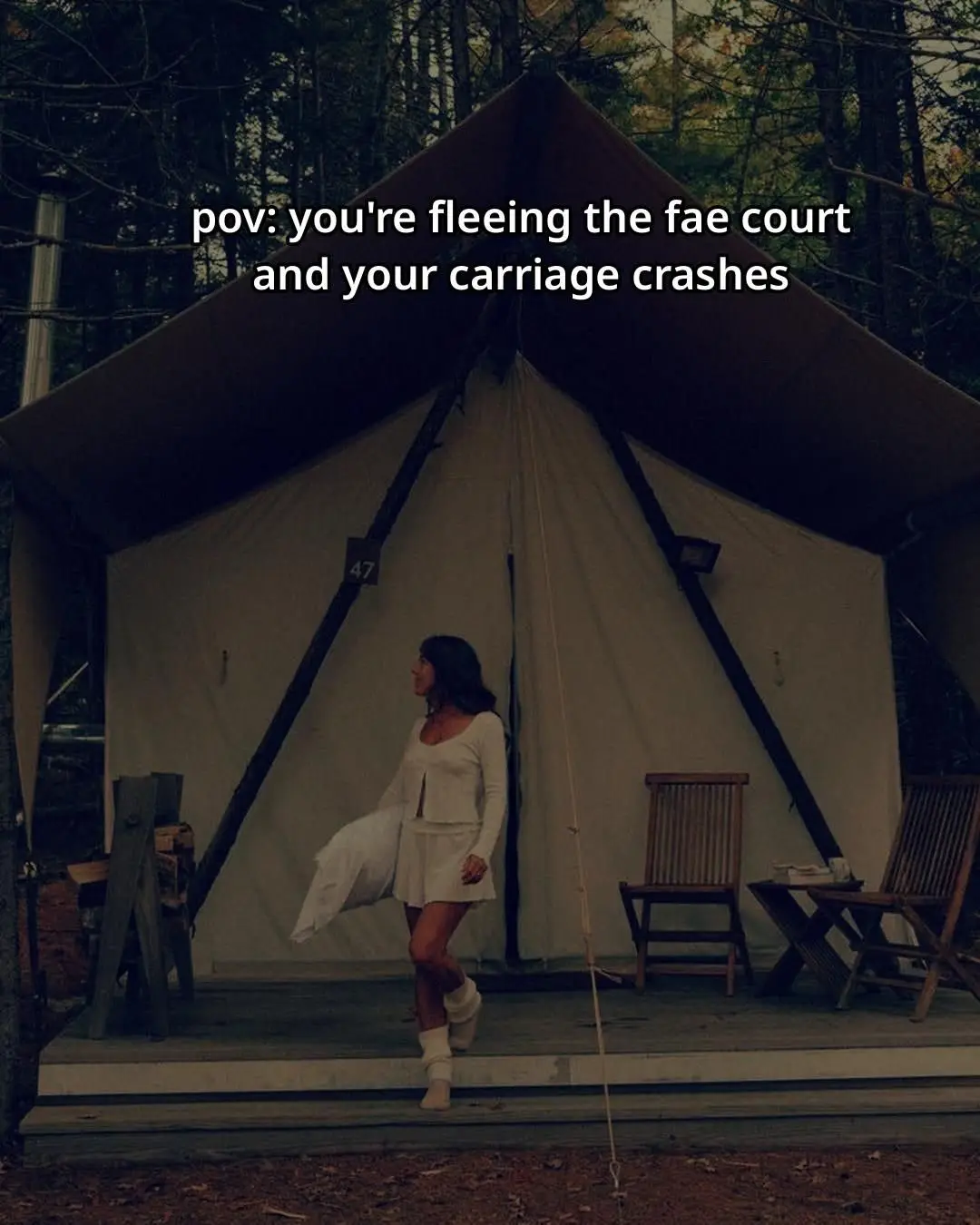 girl run or stay? 👀✨🩸