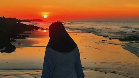 🌊#laut #senjasorehari #fyp 