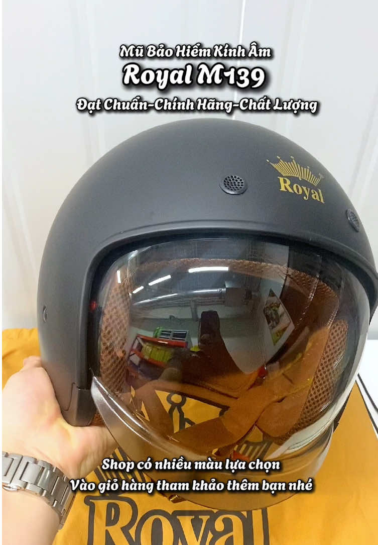 Nón bảo hiểm Royal M139 kính âm, nhiều màu và đủ các size để bạn lựa chọn, phù hợp với Nam và Nữ, nón chính hãng #nonbaohiem #mubaohiem #non #mu #royal 