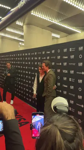 Matthew & Levi McConaughey on the red carpet for The Lost Bus at #TIFF50 #matthewmcconaughey #levimcconaughey #redcarpet 