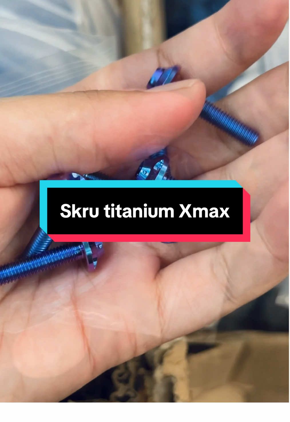 Skru titanium ready. Check bag kuning. #skrutitanium #salaya #titaniumskru #xmax #yamaha 