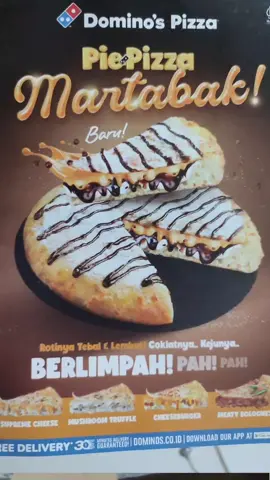 #piepizzadomino #piepizzadominos #dominopizza #pizzamartabak @realwaymediaindonesia @dominos 