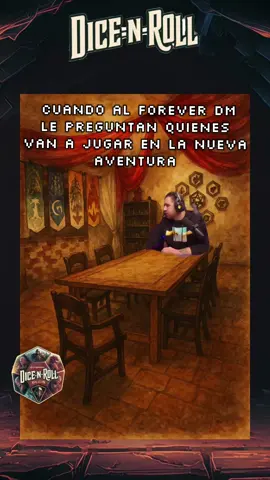 El Forever Máster describiendo con quién va a jugar la nueva Aventura que nace de su mente #juegosdemesa #calabozosydragones #dungeonsanddragons #dnd #rol 