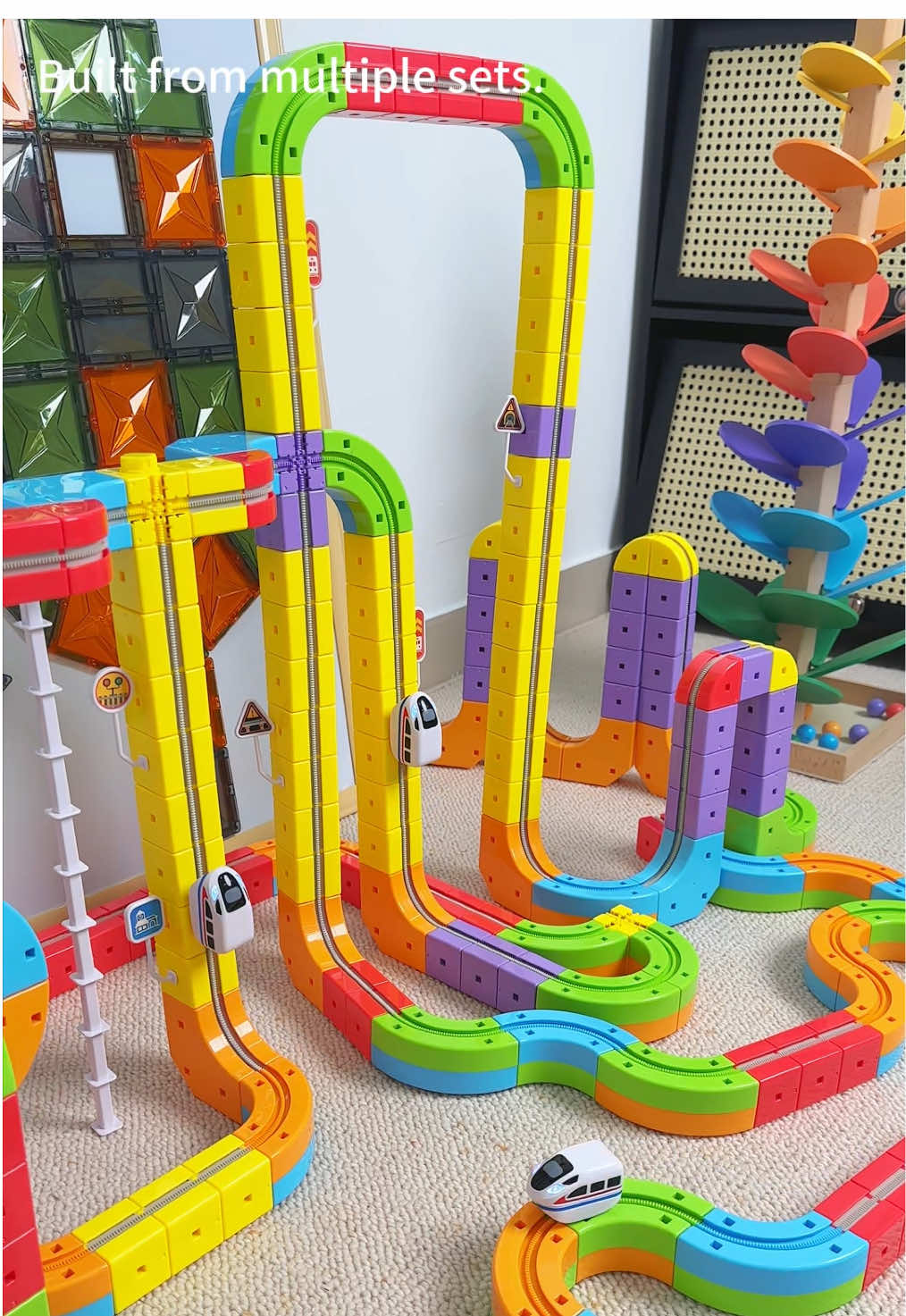 Just get this anti-gravity track set—they’ll forget their screens even exist!✨❤️‍🔥 #KlickRail#STEAM #foryoupage  #building #build 