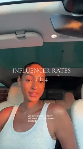 Influencer rates I’ve seen specifically for smaller creators between 20k-50k followers #influencerrates #influencertips 