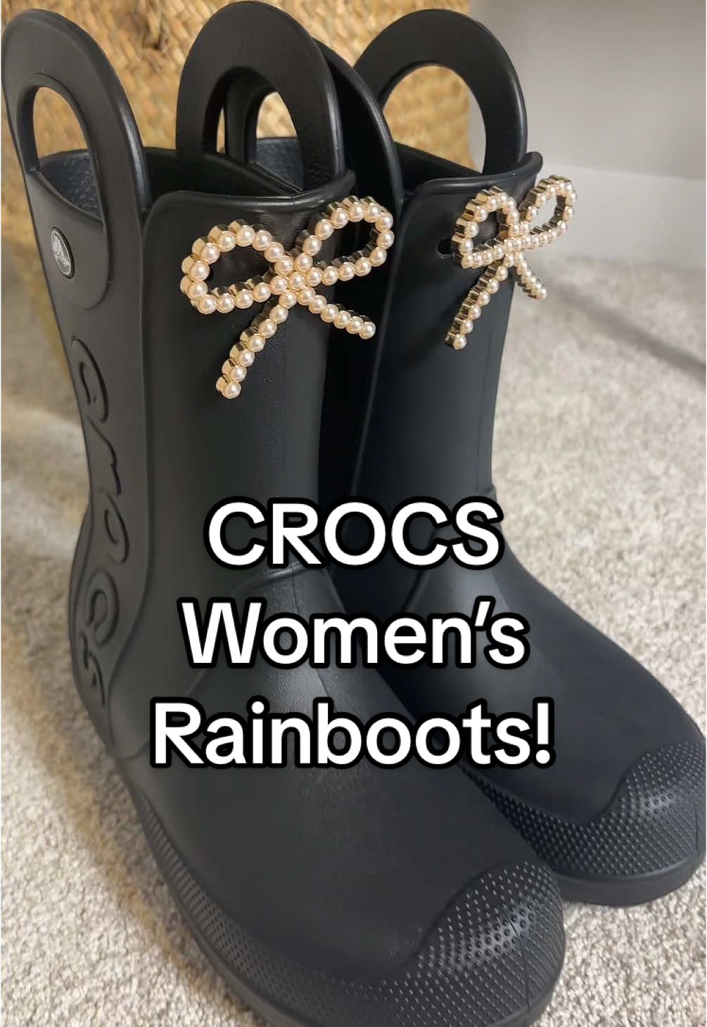 Take on any rainy day with the Crocs Handle It Rain Boots ☔👢 These sleek, waterproof boots are unisex—made for both women and men—and built with Crocs’ signature comfort. Inside, you’ll find the massaging nubs that make every step feel amazing, while the easy pull handles make them super simple to slip on and off. The durable tread keeps you steady in rain, mud, or muck, so no slipping here! 🌧️✨ Available in a few great colors, these boots are stylish, long-lasting, and insanely comfortable—perfect for anyone who wants to stay dry and cozy in all weather.@Crocs #crocs #rainboots #boots #waterproof #muckboots #deckboots 