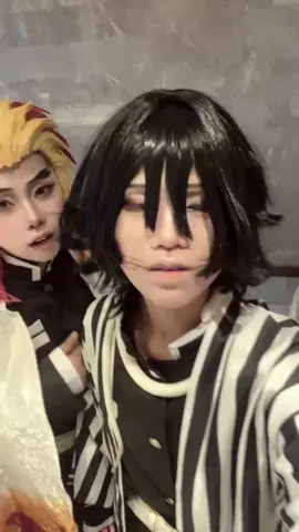 เสาหลัก ma boy อานาจีอานาโจ กึกกัก  #demonslayer #cosplayers #rengoku #obanai 