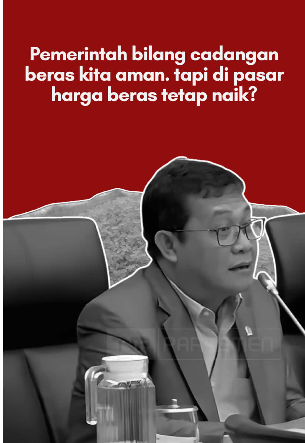 Pemerintah klaim stok beras nasional aman, tapi kenyataannya harga di pasar masih naik. Di Komisi IV DPR RI, Pak Sonny T. Danaparamita menegaskan: cadangan yang melimpah harus benar-benar hadir untuk rakyat dengan harga terjangkau. 🌾 Karena yang paling penting bukan sekadar angka cadangan, tapi kesejahteraan masyarakat. Menurutmu, di daerahmu harga beras udah stabil atau masih mahal? #SonnyTDanaparamita #KomisiIVDPR #PanganUntukRakyat #HargaBeras #PetaniSejahtera    