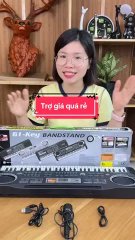 Trả lời @Ah Dơ Đàn piano 61 phím thông minh cho bé, tặng micro, tem nốt nhạc, hướng dẫn đánh đàn #hangxinhtuoi 