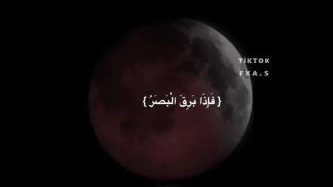 {فَإِذَا بَرِقَ الْبَصَرُ وَخَسَفَ الْقَمَرُ}#تصميمي #خسوف_القمر #capcut #ماهرالمعيقلي #جديدي 