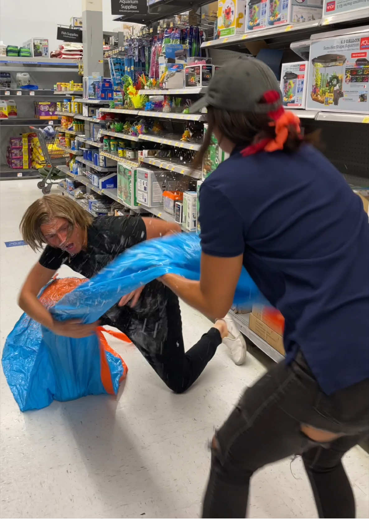 Replying to @Mason🇦🇺🏉🏀 Wait! My Slip ‘N Slide! 🥺😂 #slipnslide #karen #public #prank #michaelmyers 