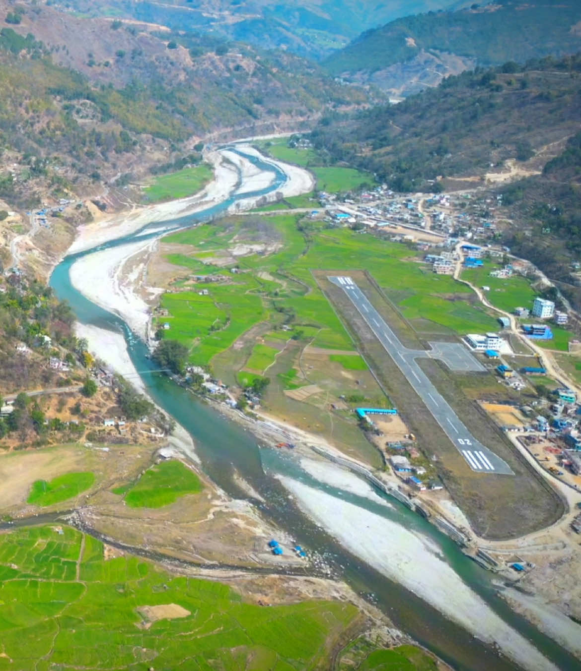 सुदूरपश्चिमको साँफेबगरमा रहेको सुन्दर विमानस्थल♥️#fest_nepal🇳🇵 #follow_for_more 