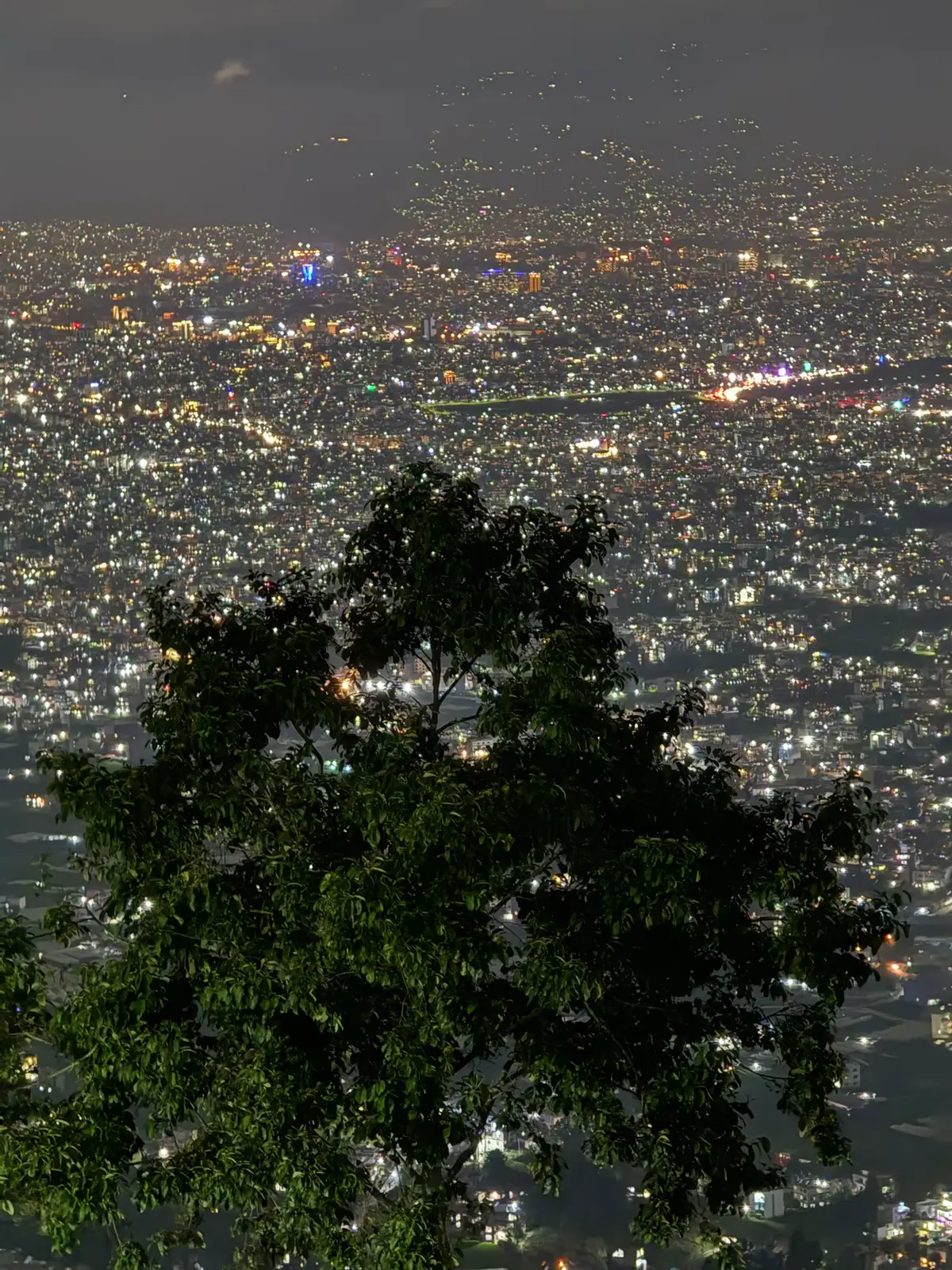 Amazing Night view of Kathmandu Valley as seen from Kot danda✨🤍